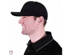 Richardson Pulse Performance FlexFit Base Umpire Cap - 8 Stitch -Baseball Gear 653 Richardson Pulse Performance FlexFit Umpire Cap Worn Side View