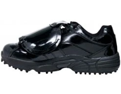 3N2 Reaction Pro Patent Leather Low Umpire Plate Shoes -Baseball Gear 7345 99 3n2 Reaction Patent Leather Umpire Shoes Outside Side View