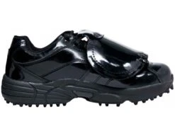 3N2 Reaction Pro Patent Leather Low Umpire Plate Shoes -Baseball Gear 7345 99 3n2 Reaction Patent Leather Umpire Shoes Side View