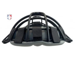 Wilson MLB Black Dyna-Lite Aluminum Umpire Mask With Black And Grey Wrap Around 11 Wilson MLB Black Dyna-Lite Aluminum Umpire Mask With Black And Grey Wrap Around -Baseball Gear A3009 AL BK BK GY Wilson MLB Black Dyna Lite Aluminum Umpire Mask with Black and Grey Wrap Around flat top