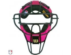 Wilson MLB Umpire Mask Replacement Pads - Pink And Black -Baseball Gear A3009 AL PK BK Front 2