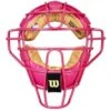 Wilson MLB Pink Dyna-Lite Steel Umpire Mask With Pink And Tan 1 Wilson MLB Pink Dyna-Lite Steel Umpire Mask With Pink And Tan -Baseball Gear A3009 PK TN