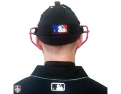 Wilson MLB Pink Dyna-Lite Steel Umpire Mask With Pink And Tan -Baseball Gear A3009 PK TN Worn Back 1
