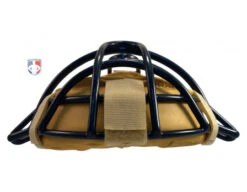 Wilson Dyna-Lite Steel Umpire Mask With Doeskin -Baseball Gear A3009X DS Wilson Dyna Lite Steel Umpire Mask with Doeskin flat top
