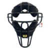 Wilson Dyna-Lite Steel Umpire Mask With Memory Foam -Baseball Gear A3009X MEM Wilson Dyna Lite Steel Umpire Mask with Memory Foam front
