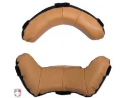 Wilson MLB Two Tone Umpire Mask Replacement Pads - Black And Tan -Baseball Gear A3816 BK TN WILSON MLB TWO TONE UMPIRE MASK REPLACEMENT PADS BLACK AND TAN BACK 1
