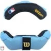Wilson MLB Umpire Mask Replacement Pads - Sky Blue And Black -Baseball Gear A3816 BL BK Front 4