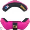 Wilson MLB Umpire Mask Replacement Pads - Pink And Black -Baseball Gear A3816 PK BK Front