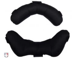 Wilson Memory Foam Umpire Mask Replacement Pads - Black -Baseball Gear A3817 MEM BK WILSON MEMORY FOAM UMPIRE REPLACEMENT PADS BLACK BACK