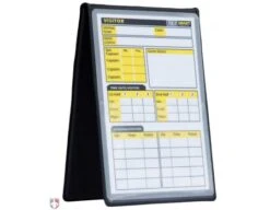"Flip" Style 5" Umpire Lineup Card Holder / Game Card Referee Wallet -Baseball Gear ACS 502 FLIP STYLE 5 UMPIRE LINEUP CARD HOLDER GAME CARD REFEREE WALLET STANDING WITH YELLOW CARD