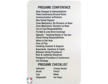 Reusable Baseball Umpire Game Card 5 Reusable Baseball Umpire Game Card - Image 3