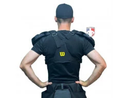 Wilson MLB West Vest Pro Gold 2 Air Management Umpire Chest Protector 17 Wilson MLB West Vest Pro Gold 2 Air Management Umpire Chest Protector -Baseball Gear B7204 Wilson MLB West Vest Pro Gold 2 Air Management Umpire Chest Protector worn back