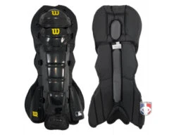 Wilson MLB West Vest Pro Gold 2 Umpire Shin Guards With Memory Foam