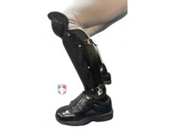 Champro Single Knee Umpire Shin Guards -Baseball Gear CG108 Champro Single Knee Umpire Shin Guards worn crouch