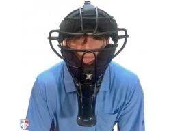 Champro Vented 6 1/2" Umpire Throat Guard -Baseball Gear CM TG 65 Worn Front