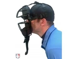 Champro Vented 6 1/2" Umpire Throat Guard -Baseball Gear CM TG 65 Worn Side