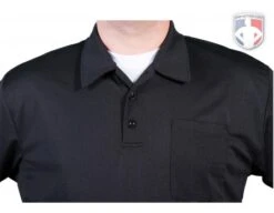 Smitty Vertical Stripe Umpire Shirt - Black 15 Smitty Vertical Stripe Umpire Shirt - Black -Baseball Gear Eric BB310SSBlack Collar