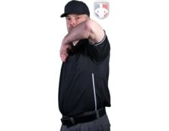 Smitty Vertical Stripe Umpire Shirt - Black 16 Smitty Vertical Stripe Umpire Shirt - Black -Baseball Gear Eric BB310SSBlack Panel