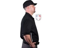 Smitty Vertical Stripe Umpire Shirt - Black 14 Smitty Vertical Stripe Umpire Shirt - Black -Baseball Gear Eric BB310SSBlack Right