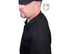 Smitty Vertical Stripe Umpire Shirt - Black 17 Smitty Vertical Stripe Umpire Shirt - Black -Baseball Gear Eric BB310SSBlack Shoulder