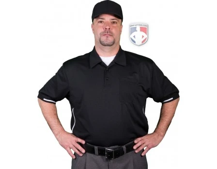 Smitty Vertical Stripe Umpire Shirt - Black 3 Smitty Vertical Stripe Umpire Shirt - Black