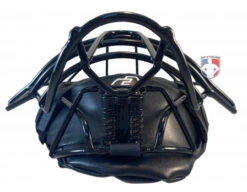 Force3 Defender Umpire Mask -Baseball Gear F3 DEF BK BK Force3 Defender Umpire Mask with Black flat bottom