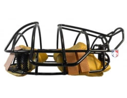 Force3 Defender Umpire Mask With Tan 13 Force3 Defender Umpire Mask With Tan -Baseball Gear F3 DEF BK TN Force3 Defender Umpire Mask with Tan flat side