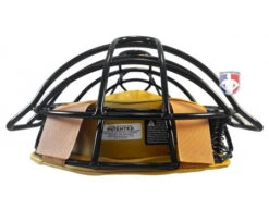 Force3 Defender Umpire Mask With Tan 12 Force3 Defender Umpire Mask With Tan -Baseball Gear F3 DEF BK TN Force3 Defender Umpire Mask with Tan flat top