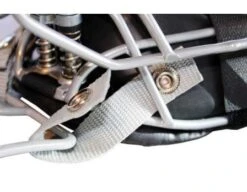 Force3 Defender Umpire Throat Guard 16 Force3 Defender Umpire Throat Guard -Baseball Gear F3 DMTG SV Force3 Defender Umpire Throat Guard Silver Attaching to Mask Snaps Open View