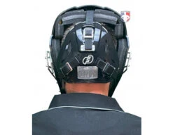 Force3 Silver Defender Hockey Style Umpire Helmet 13 Force3 Silver Defender Hockey Style Umpire Helmet -Baseball Gear F3 HSMV3 SV Force3 V2 Silver Defender Hockey Style Umpire Helmet worn reverse