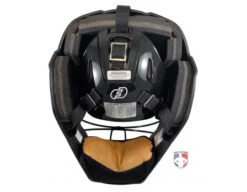 Force3 Black Defender Hockey Style Umpire Helmet -Baseball Gear F3 HSMv3 BK Force3 Black Defender Hockey Style Umpire Helmet back