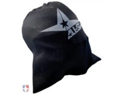 All-Star Mesh Bag For Umpire Mask Or Skull Cap -Baseball Gear FM BAG2 All Star Mesh Bag with helmet