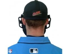 All-Star Black Magnesium Umpire Mask With Black LUC 16 All-Star Black Magnesium Umpire Mask With Black LUC -Baseball Gear FM4000 MAG UMP BK BK Worn Back