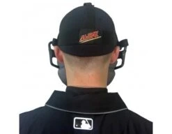 All-Star Black Magnesium Umpire Mask With Grey LUC 14 All-Star Black Magnesium Umpire Mask With Grey LUC -Baseball Gear FM4000 MAG UMP BK GY Worn Back
