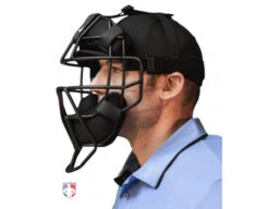 All-Star Matte Black System 7 Steel Umpire Mask With UltraCool -Baseball Gear FM4000 MBK All Star Matte Black System 7 Steel Umpire Mask with UltraCool side