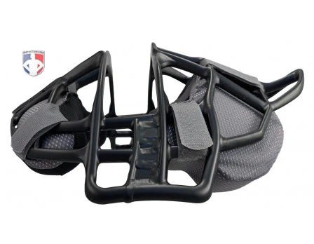 All-Star Black Magnesium Umpire Mask With Grey LUC 6 All-Star Black Magnesium Umpire Mask With Grey LUC - Image 4