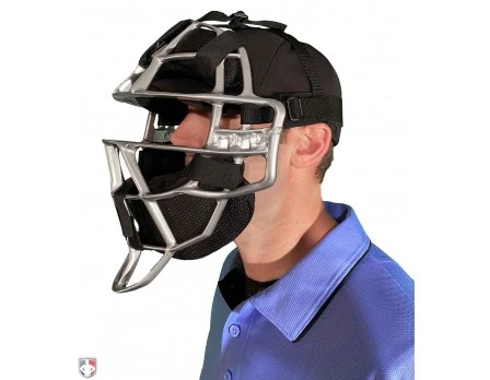 All-Star Silver Magnesium Umpire Mask With Black LUC 8 All-Star Silver Magnesium Umpire Mask With Black LUC - Image 6