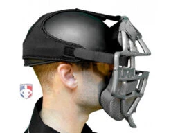 All-Star Delta Flex Umpire Mask Replacement Harness 17 All-Star Delta Flex Umpire Mask Replacement Harness -Baseball Gear FMHPRO SBK All Star Delta Flex Umpire Mask Replacement Harness side with skull cap