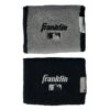 Franklin MLB X-Vent Reversible Wristbands -Baseball Gear FR MLBWRIST BKGY Franklin MLB X Vent Reversible Wristband Black Grey Together