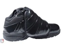 New Balance V3 All-Black Mid-Cut Umpire Plate Shoes -Baseball Gear MU460XB3 New Balance V3 All Black Mid Cut Umpire Plate Shoes Inside Side View