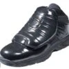 New Balance V3 All-Black Mid-Cut Umpire Plate Shoes 2 New Balance V3 All-Black Mid-Cut Umpire Plate Shoes -Baseball Gear MU460XB3 New Balance V3 All Black Mid Cut Umpire Plate Shoes Outside Front Angled View