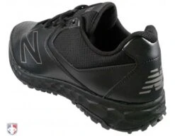 New Balance V3 All-Black Low-Cut Umpire Base Shoes 13 New Balance V3 All-Black Low-Cut Umpire Base Shoes -Baseball Gear MU950AK3 New Balance V3 All Black Low Cut Umpire Base Shoes Outside Back Angled View