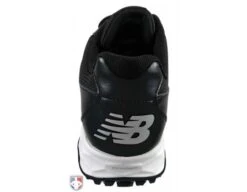 New Balance V3 Black & White Low-Cut Umpire Base Shoes -Baseball Gear MU950XT3 New Balance V3 Black White Low Cut Umpire Base Shoes Back View