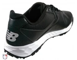 New Balance V3 Black & White Low-Cut Umpire Base Shoes -Baseball Gear MU950XT3 New Balance V3 Black White Low Cut Umpire Base Shoes Inside Back Angled View