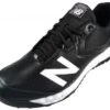 New Balance V3 Black & White Low-Cut Umpire Base Shoes -Baseball Gear MU950XT3 New Balance V3 Black White Low Cut Umpire Base Shoes Outside Front Angled View