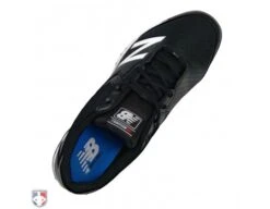 New Balance V3 Black & White Low-Cut Umpire Base Shoes -Baseball Gear MU950XT3 New Balance V3 Black White Low Cut Umpire Base Shoes Top View