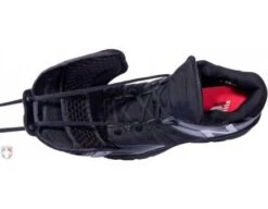 New Balance V3 Black & White Low-Cut Umpire Plate Shoes -Baseball Gear MUL460T3 New Balance V3 Black White Low Cut Umpire Plate Shoes Top View with Plate Up