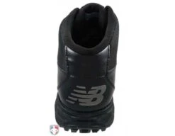 New Balance V3 All-Black Mid-Cut Umpire Base Shoes -Baseball Gear MUM950B3 New Balance V3 All Black Mid Cut Umpire Base Shoes Back View