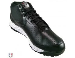 New Balance V3 Black & White Mid-Cut Umpire Base Shoes -Baseball Gear MUM950T3 New Balance V3 Black White Mid Cut Umpire Base Shoes Inside Front Angled View