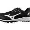 Mizuno Ambition 2 All-Surface Black & White Low-Cut Shoes -Baseball Gear MZ AB2L Mizuno Ambition 2 All Surface Low Cut Umpire Referee Turf Shoe outside profile